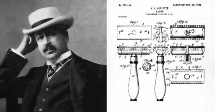 Biografi king c gillette penemu pisau