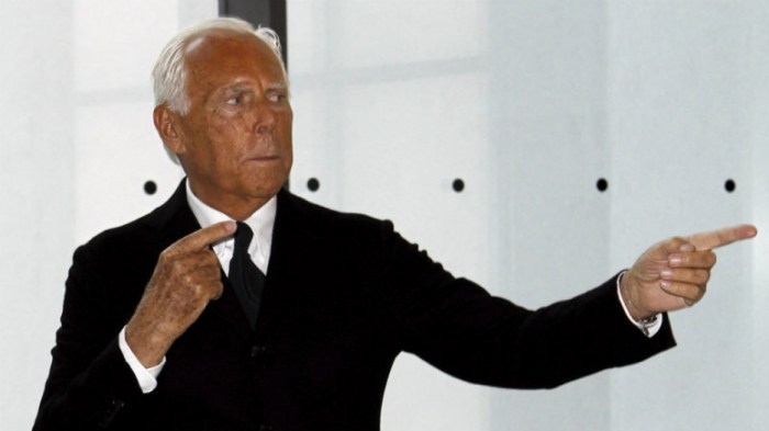 Biografi giorgio armani sang desainer