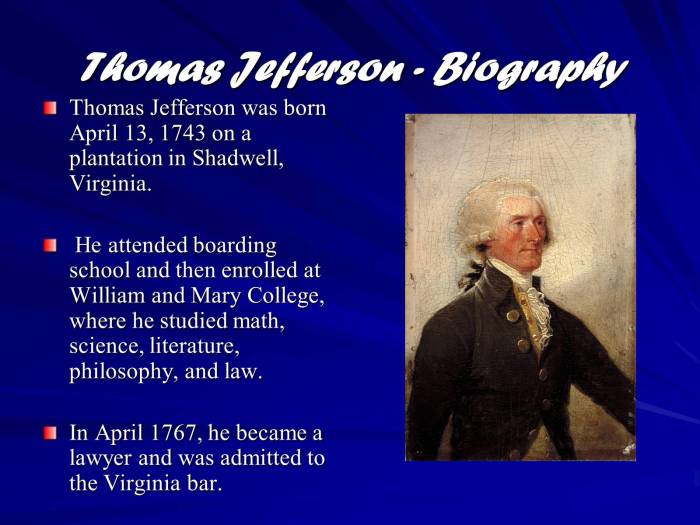 Biografi thomas jefferson