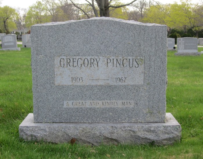 Biografi gregory pincus 1903 1967