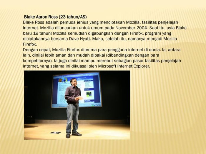 Biografi blake ross pembuat mozilla firefox