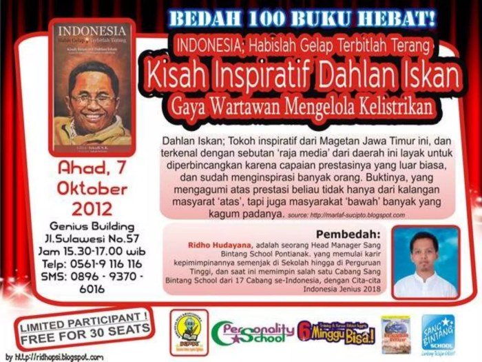 Dahlan iskan kisah inspiratif miliarder