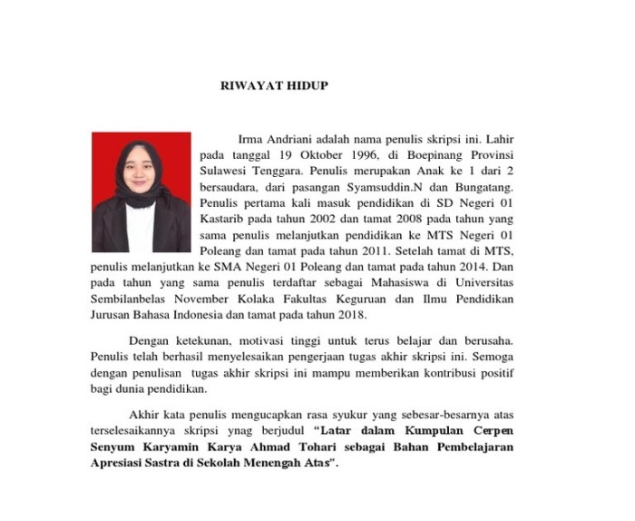 Biografi march boedihardjo mahasiswa