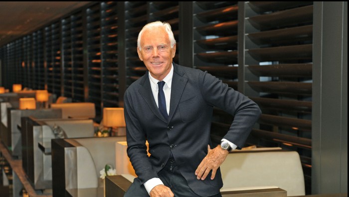 Biografi giorgio armani sang desainer