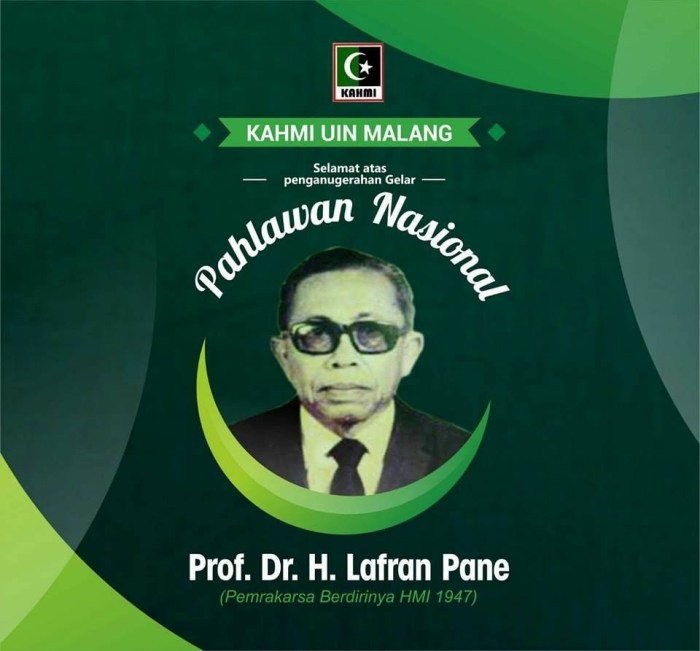 Lafran pane sumut asal badung pendiri organisasi hmi pahlawan kahmi dokumentasi uin Biografi lafran pane pendiri hmi