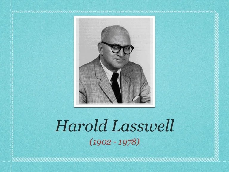 Biografi harold lasswell