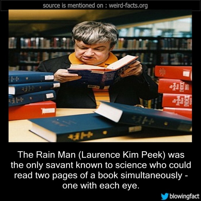 Kim savants peek hoffman syndrome autism brain autistic severe fg