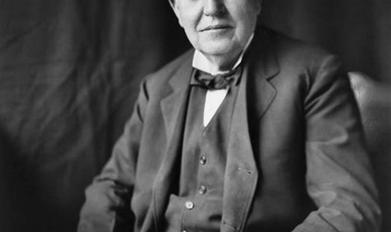 Bio Thomas Alva Edison: Penemuan Dan Wawasan Yang Mengubah Dunia - Tuan ...