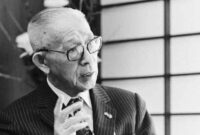 Matsushita pendiri konosuke panasonic humanis berusia orang terpaksa hidupnya dilepas tuanya